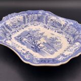 David Johnston - Plat légumier faïence fine de Bordeaux service Turc bleu circa 1840