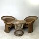 Vintage 70's rattan lounge set