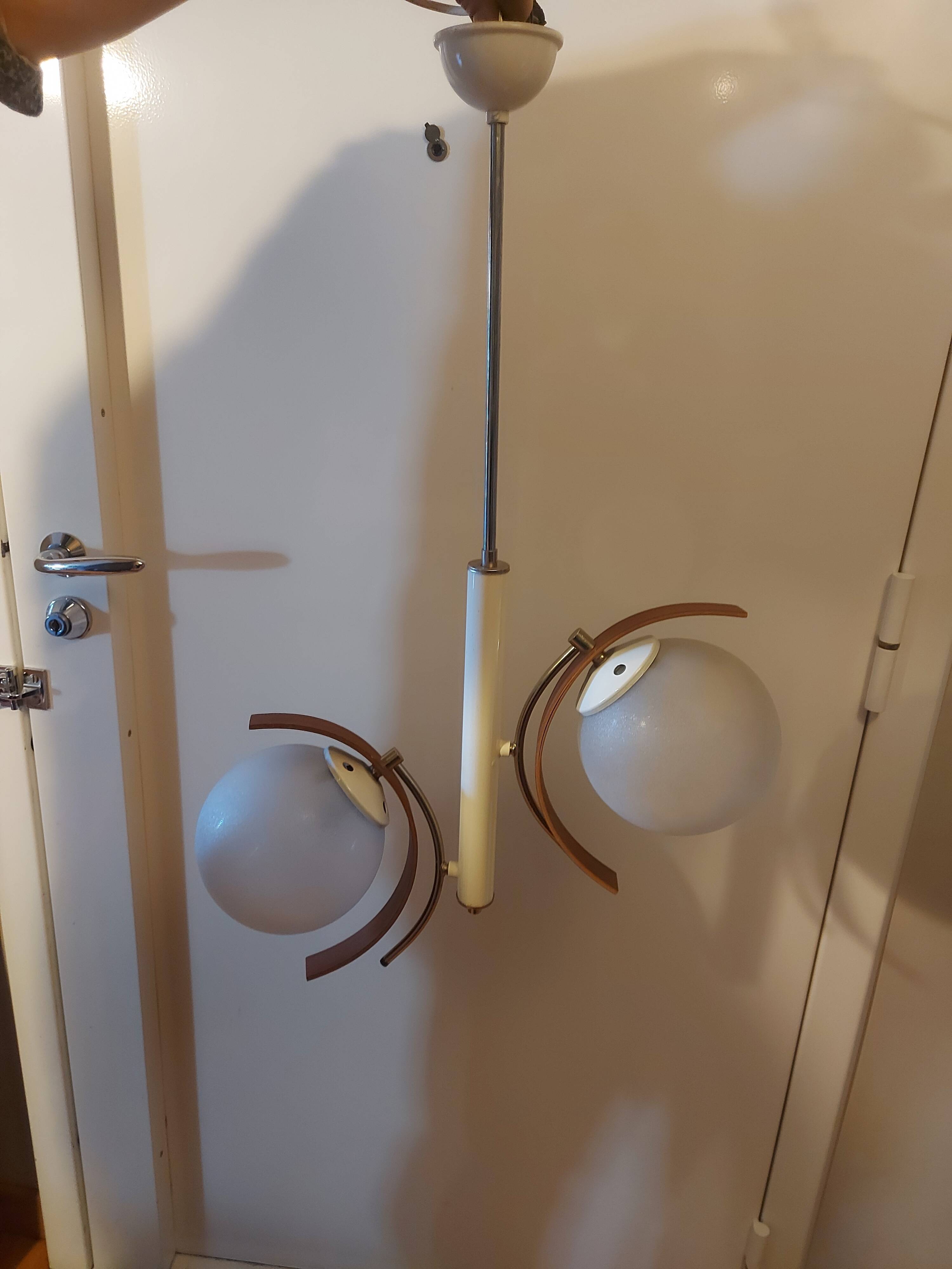 Vintage suspension lamp 50s