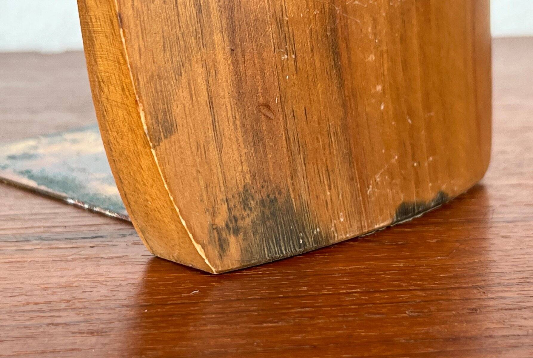 Mid-century Scandinavian wooden bookends, 1960s, set of 2.