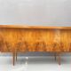Bureau en noyer du milieu du siècle, années 1970, Tchécoslovaquie