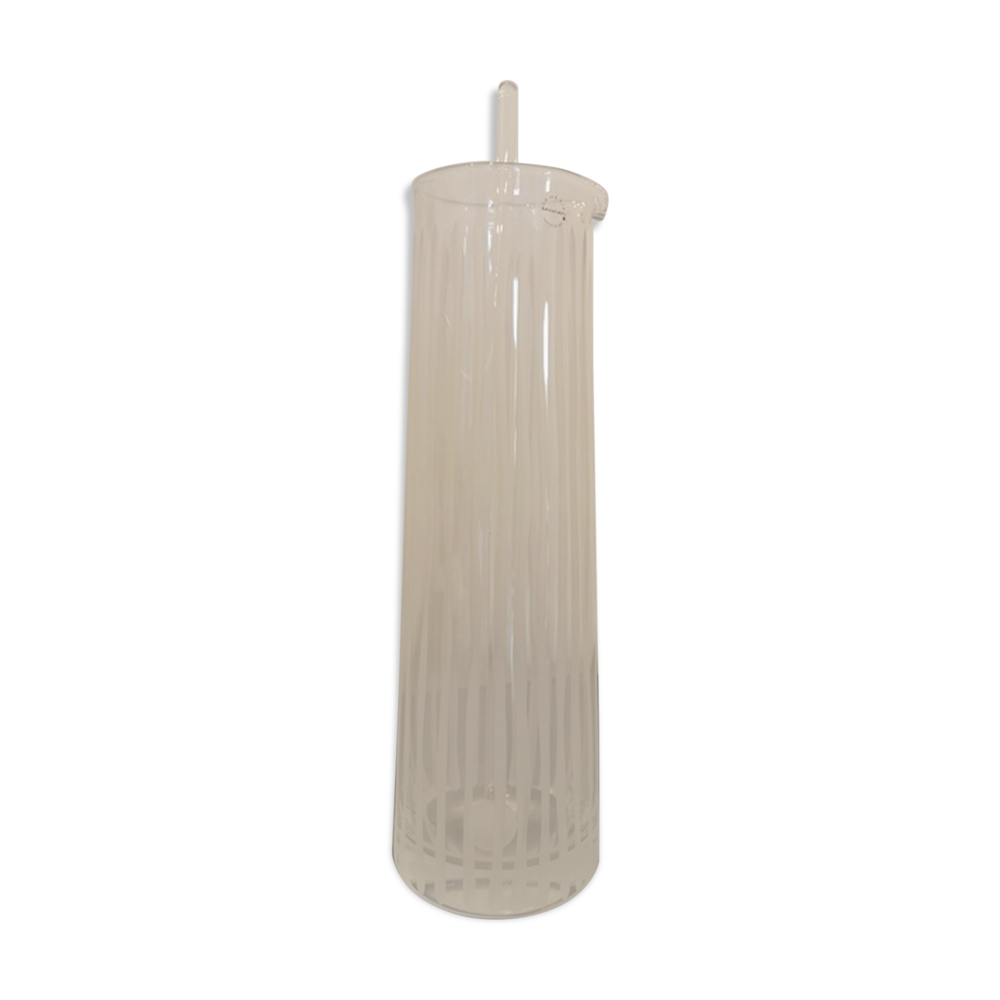 Carafe and its glass stirrer from Murano for Salviati.