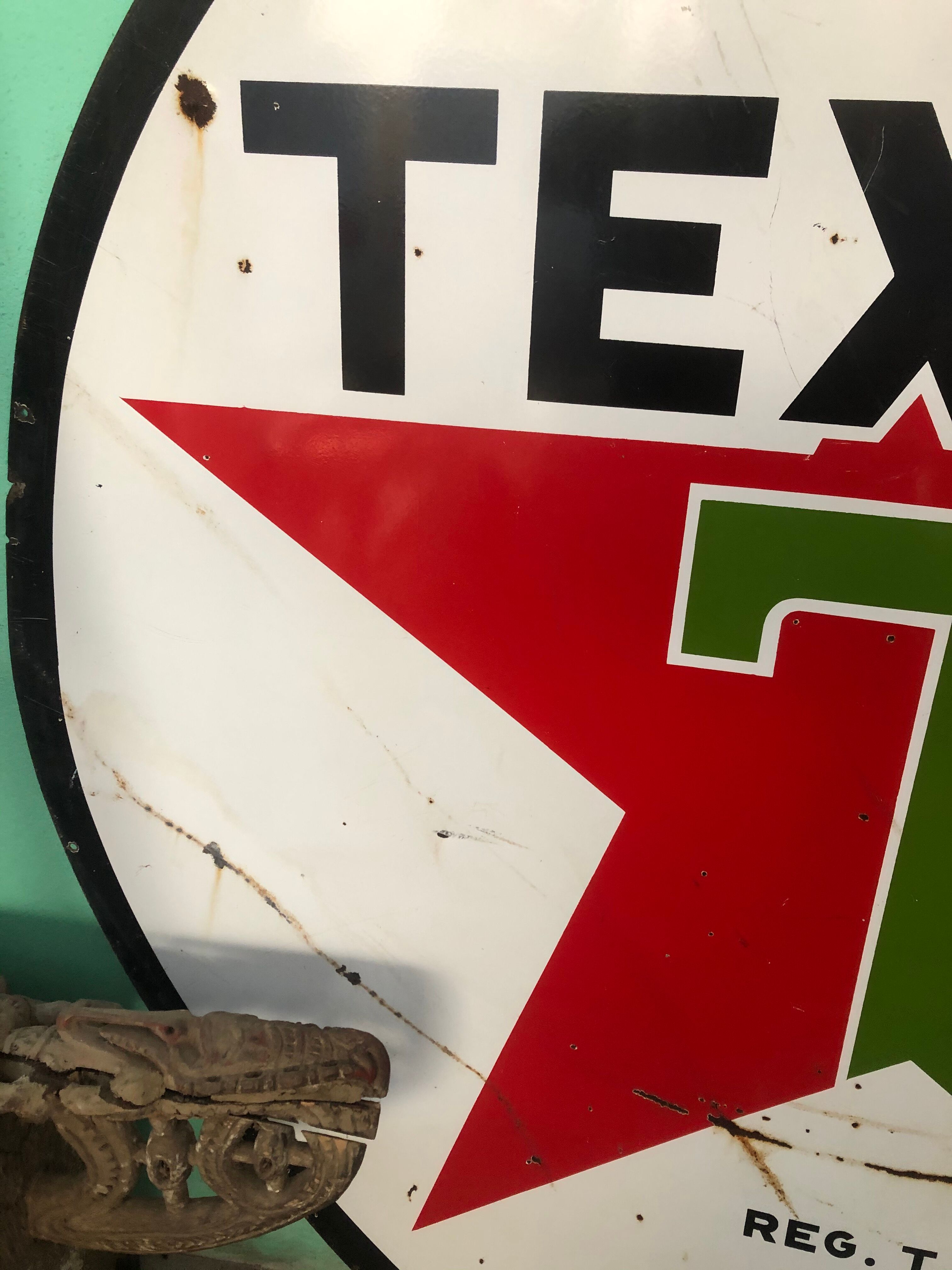 US texaco advertising plate from 1958