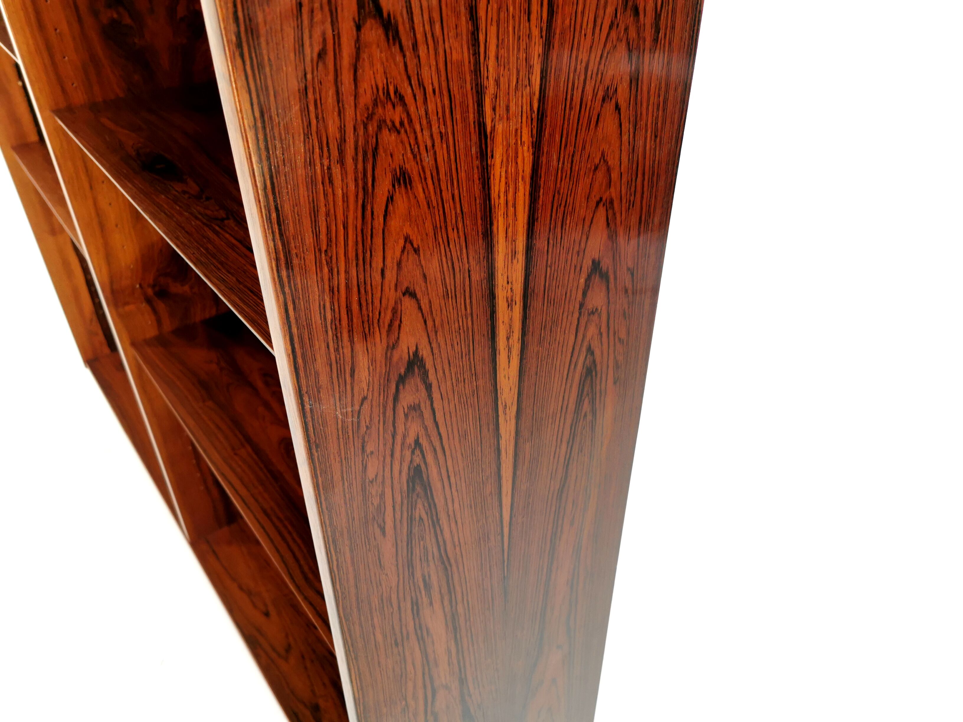 Danish rosewood bookcase cabinet 60s 70s mid century