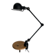 Vintage lamp 1960 Jielde 2 arm black matte original - 100 cm