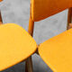 Set 6 chairs wooden fabric scandinavian style 60