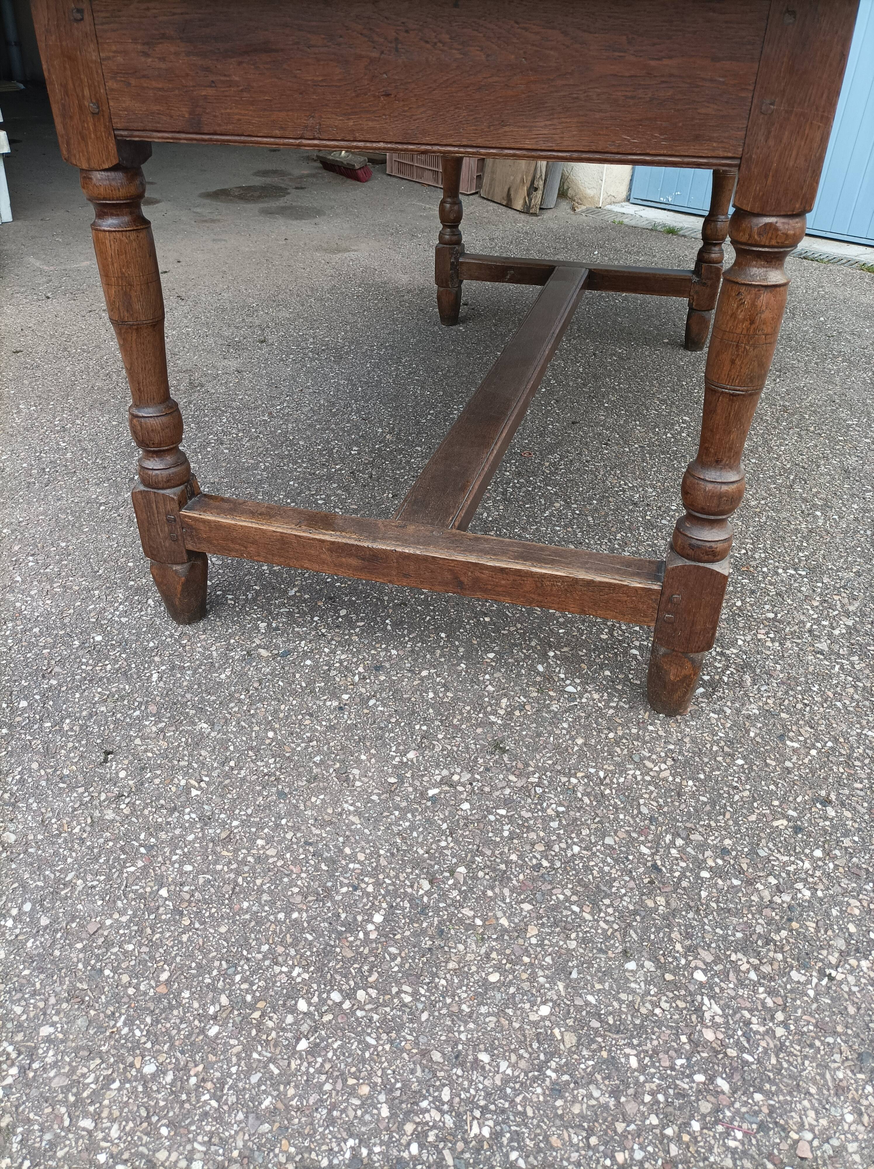 Old farmhouse table 2 drawers