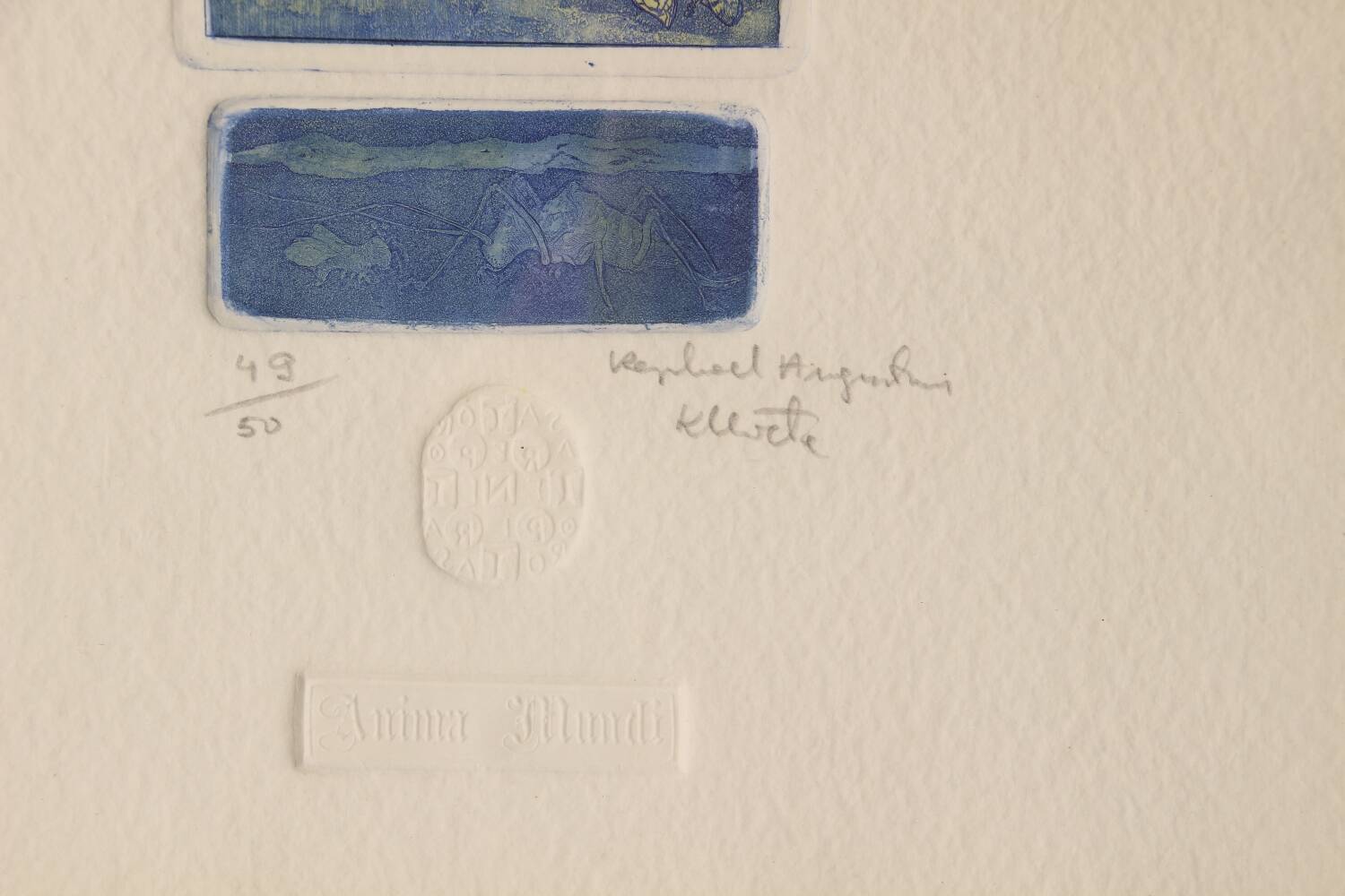 Raphael Augustinus Kleweta print on paper