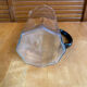 Old pichet arcoroc model octime transparent glass + black handle wine