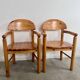 6 anciennes chaises scandinaves années 70 bois massif design reiner daumiller en pin massif