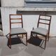 Paire de chaises en Teck africain