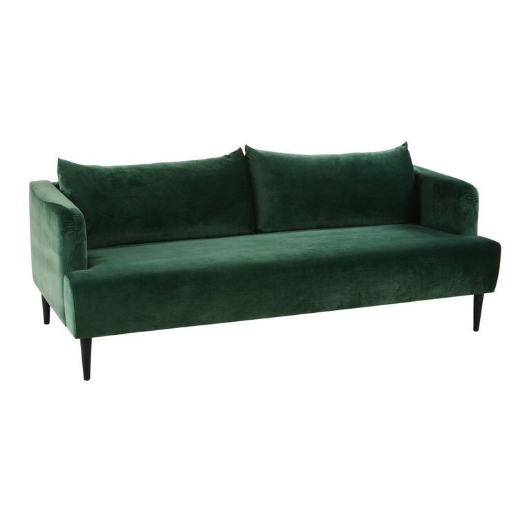 Green velvet sofa Maisons du monde