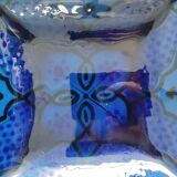 Empty square pocket oriental turkish ceramic