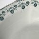 2 Plates Terre de Fer Moulin des Loups Georgette dark green diameter 28cm