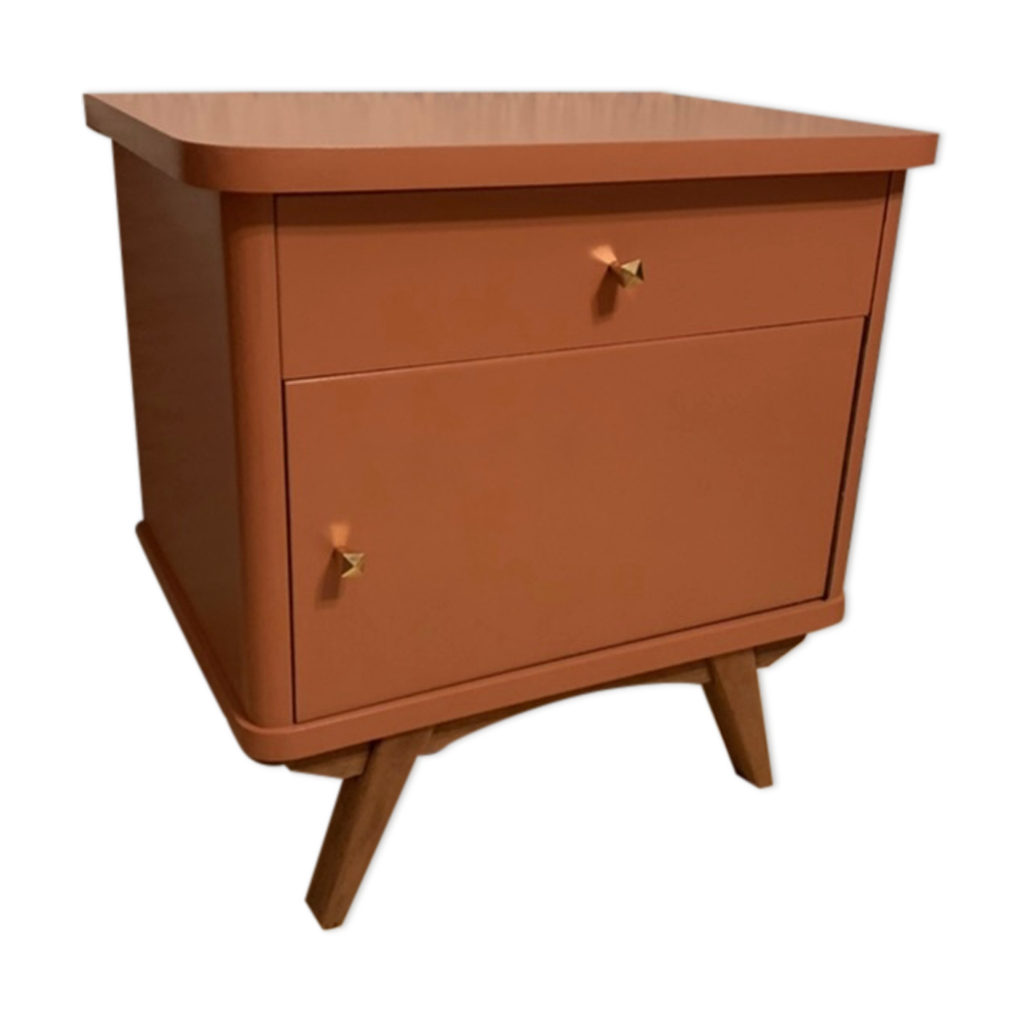 Bedside table year 50 terracotta