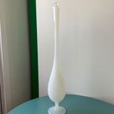 Soliflore vintage en verre opalin