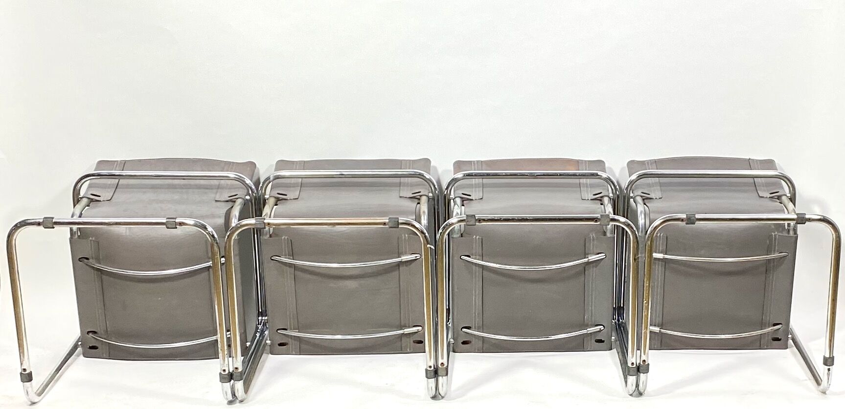 4 MG5 tubular chairs by Mark Stam 1970