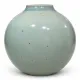 Large celadon glazed stoneware round vase – Le Cep, Villenauxe-la-Grand