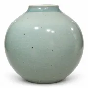 Grand vase boule en grès émaillé céladon – Le Cep, Villenauxe-la-Grand