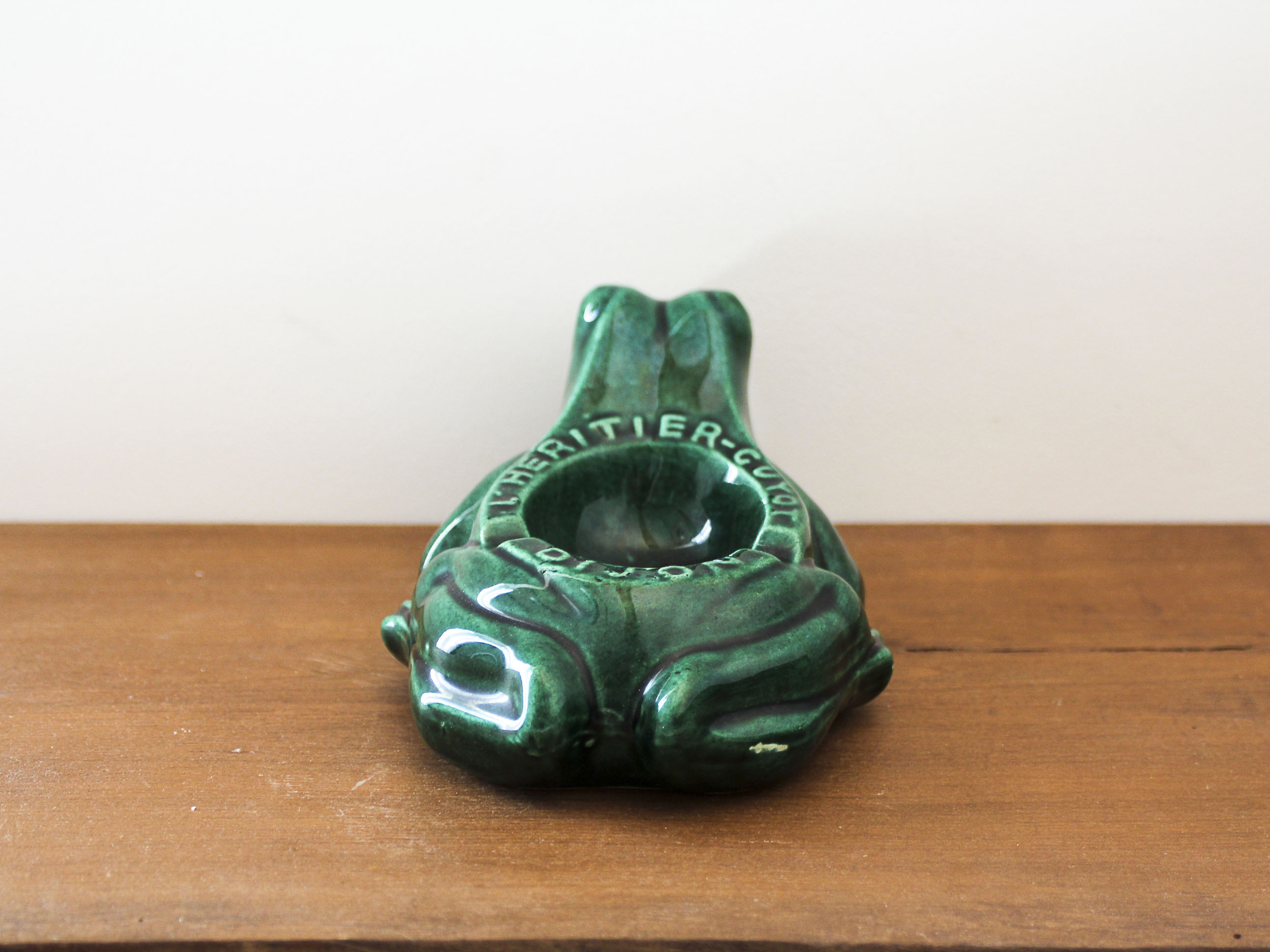 Ashtray Frog L'Héritier Guyot Dijon 20cm