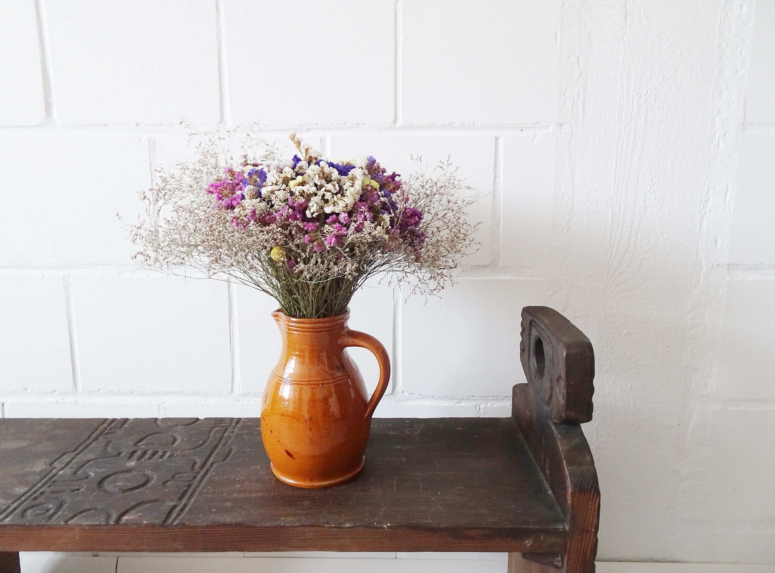 Handmade stoneware jug