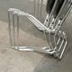 Stackable folding chair in space age style from the mid-century by Armin Wirth for Aluflex, 1960s, set of 3.
