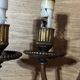 Pair of wall sconces in gilded brass – 2 lights – Louis XVI style
