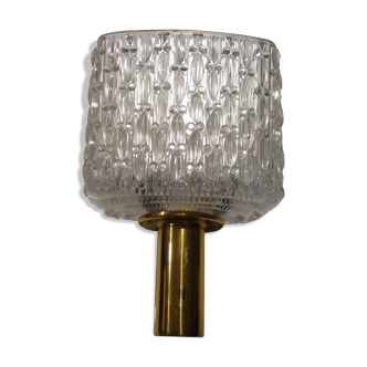 Applique 1960 cristal et laiton