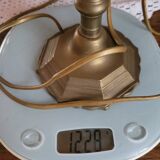 Lampe bronze et pâte de verre