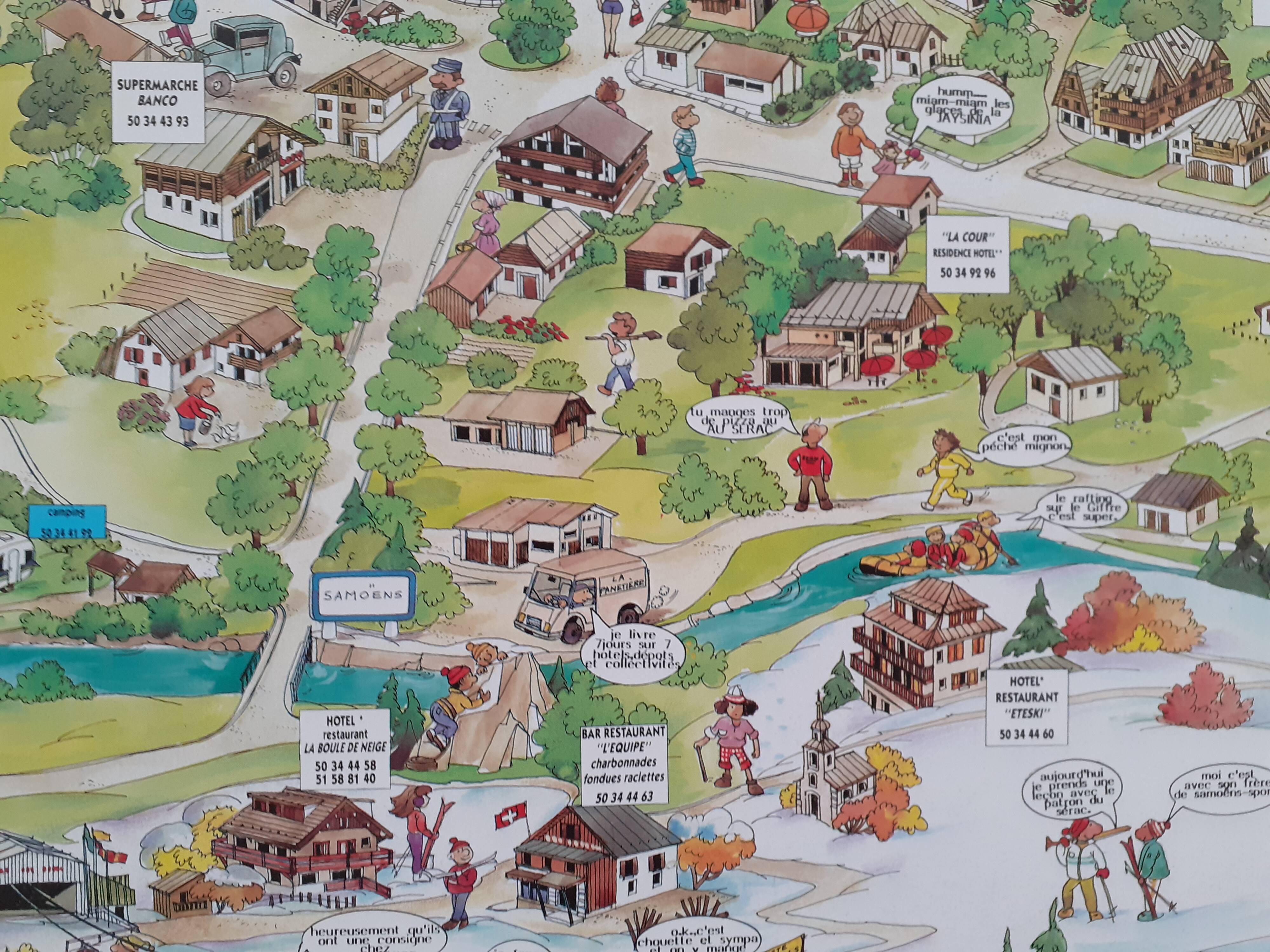 Poster Samoëns Morillon Verchaix Sixt horseshoe 1986