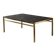 Vintage Mid-Century Italian Modern Brass Coffee Table with Stone Top, 1970s
