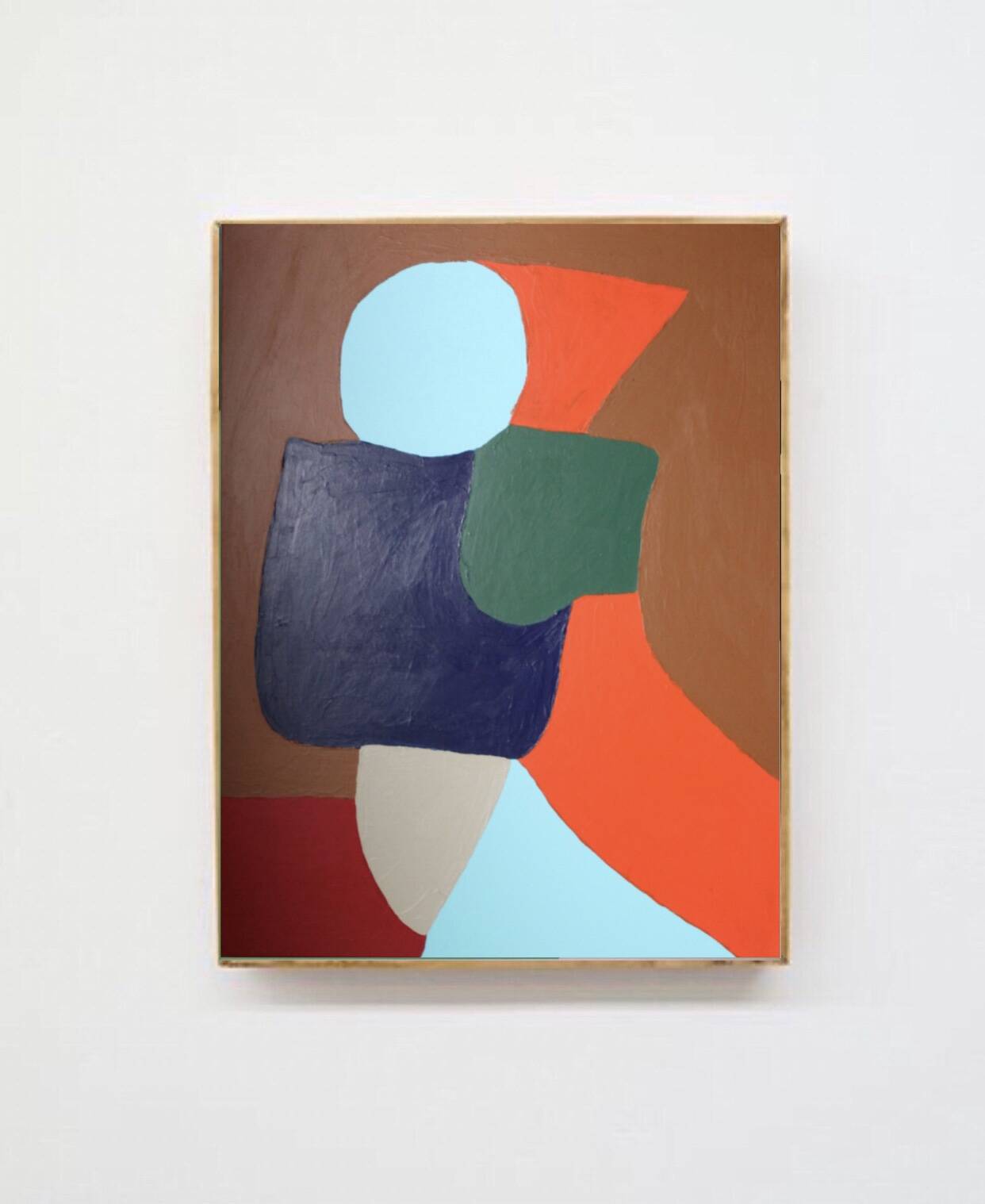 Colorful abstract painting "obnubilated" limited series