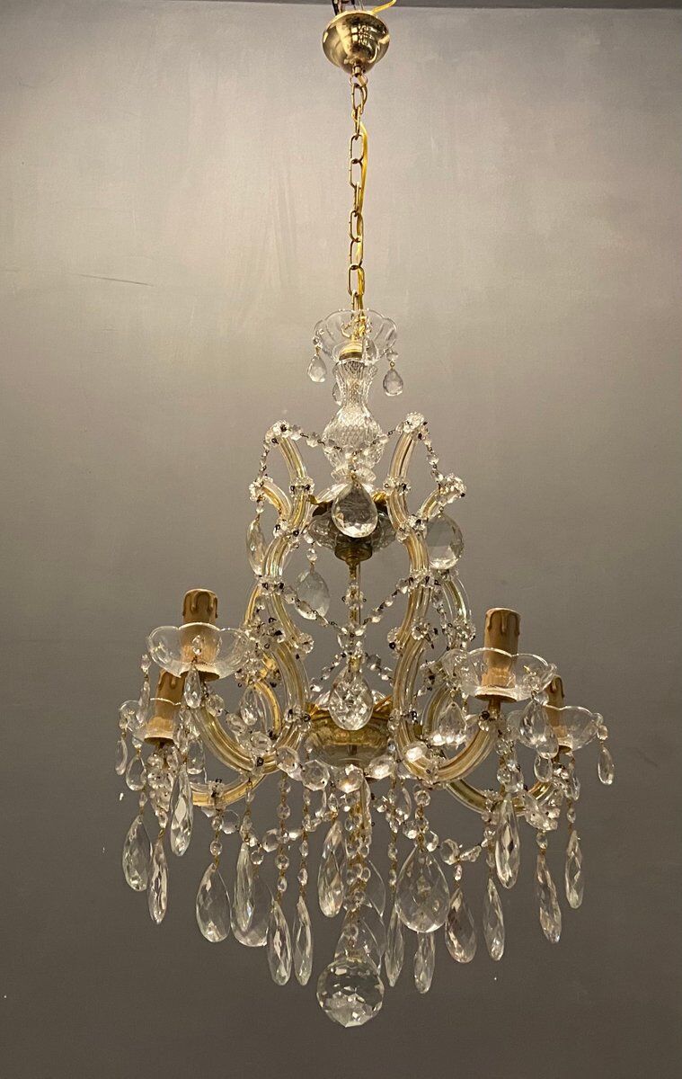Vintage Italian Crystal Chandelier