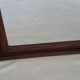 Henri II trumeau mirror for a fireplace in solid walnut.