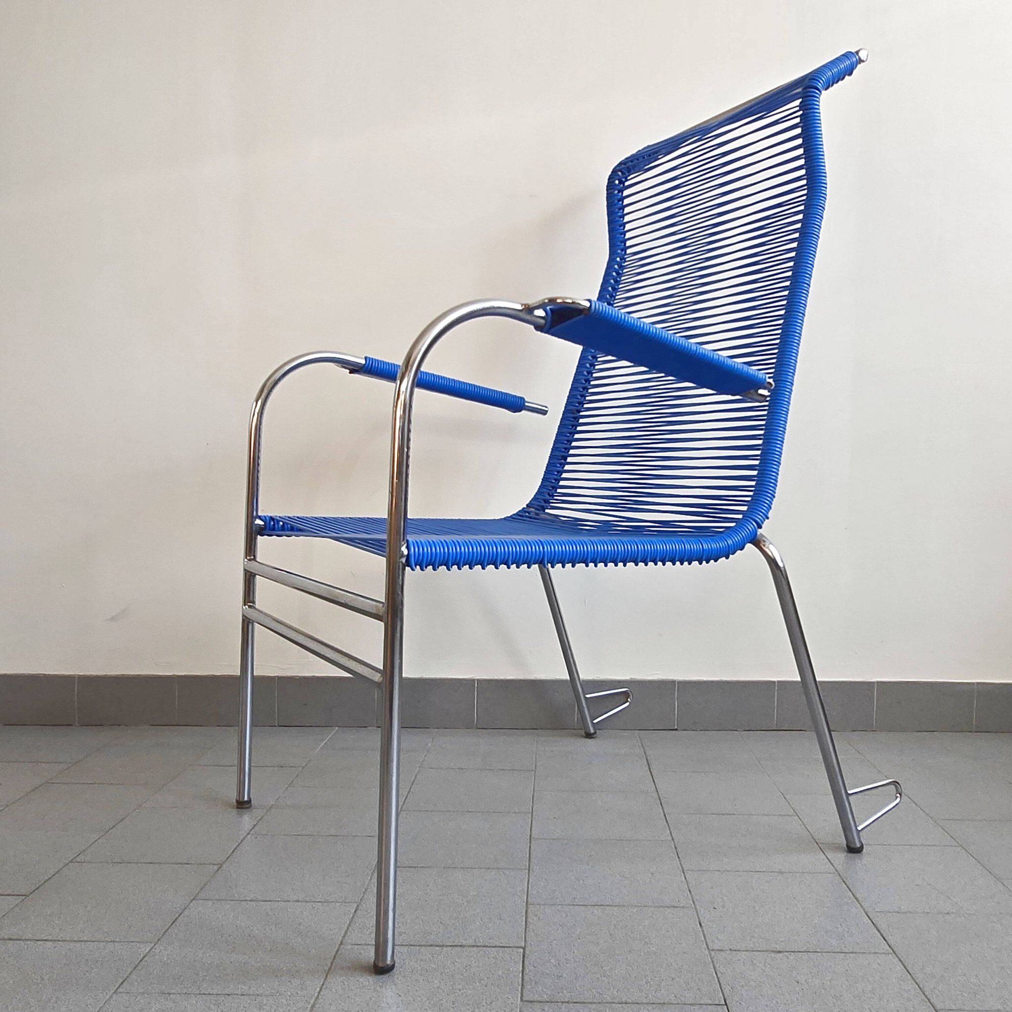 Vintage 1960s Scoubidou armchair
