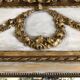 Trumeau/Louis XVI style mirror/Golden wood & stuff/Beveled glass/c1920