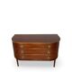 Large half-moon shaped chest of drawers/hall console, 1930s/1940s.