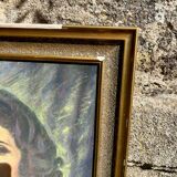 Pastel portrait painting