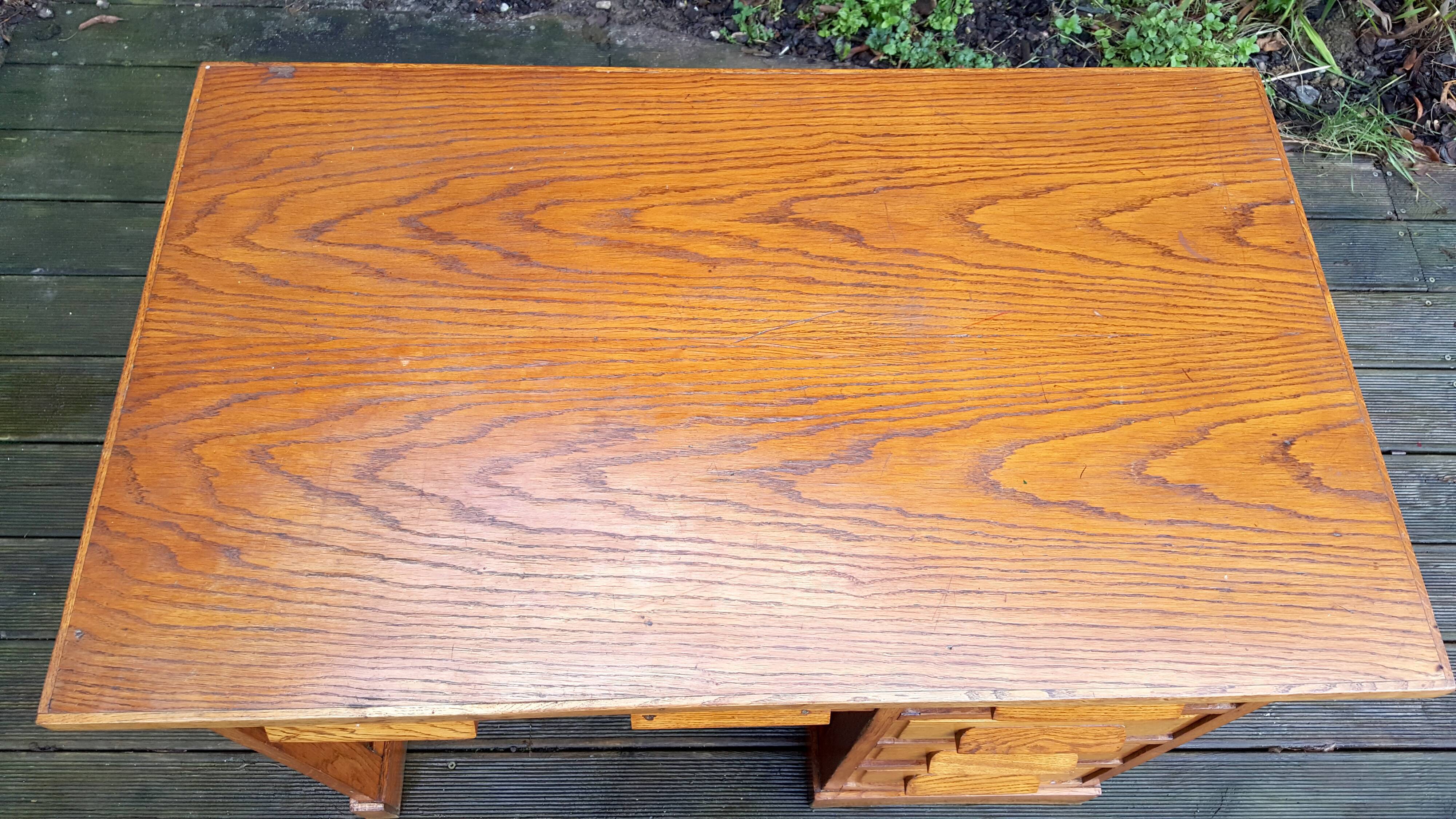 Oak desk 50s