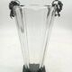 Vase en cristal avec 800 applications de raisins en argent - années 1970, production italienne