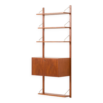 Scandinavian teak wall unit with a secretaire