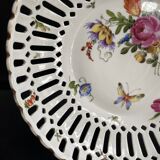 Openwork porcelain bowl with hand decoration – Von Schierholz manufactory in Plaue