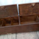 Long industrial metal low cabinet