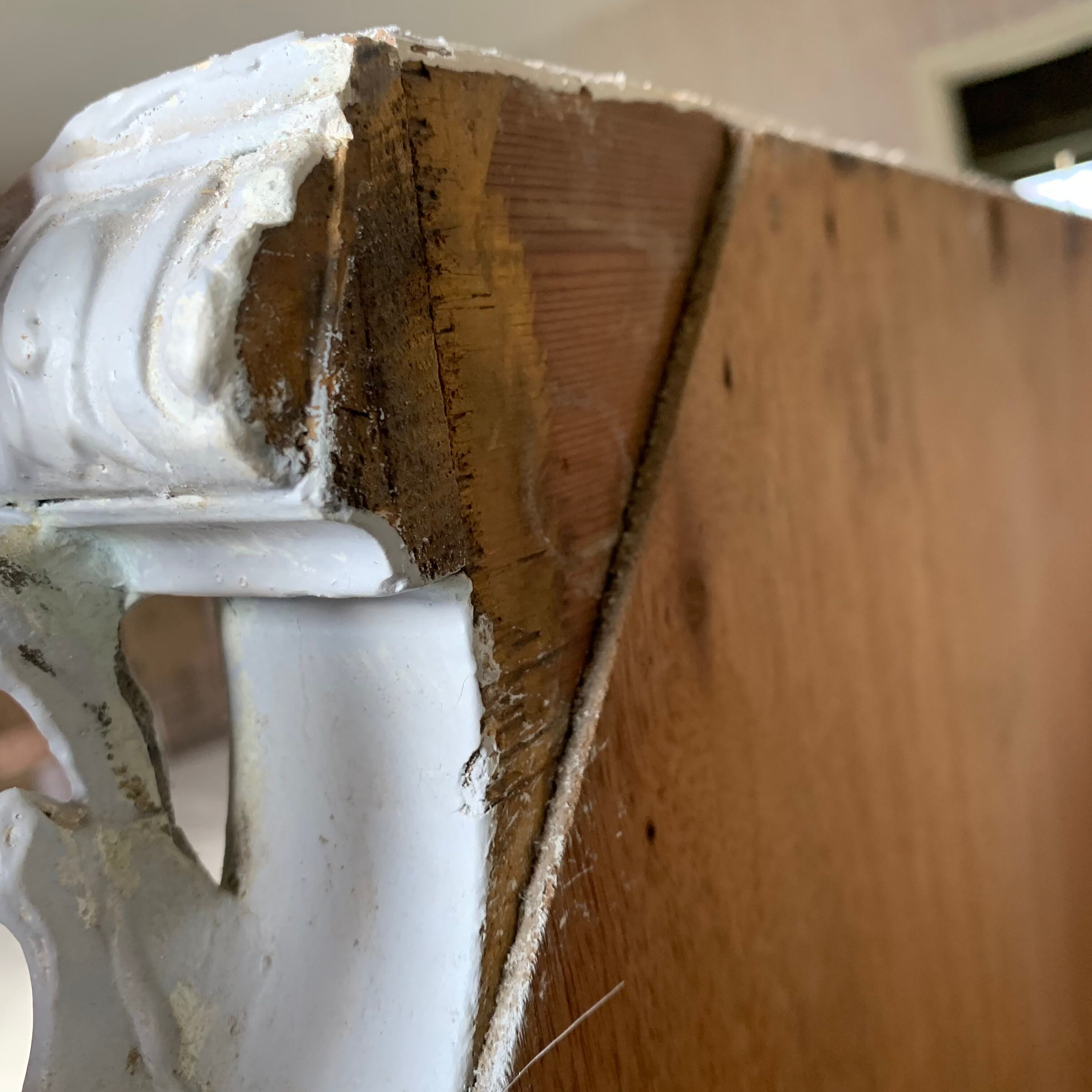 Mirror fireplace trumeau antique, 161x102 cm