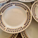 10 flat plates Faience de Givors 1930