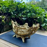 Brass planter woman Art Nouveau