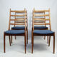 Ensemble de quatre chaises, K.S. Mobelfabrik, Danemark, années 1960