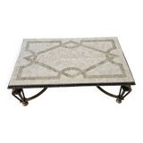 Table fer et marbre s