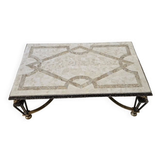 Iron and marble table