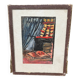 Dessin miniature sous verre